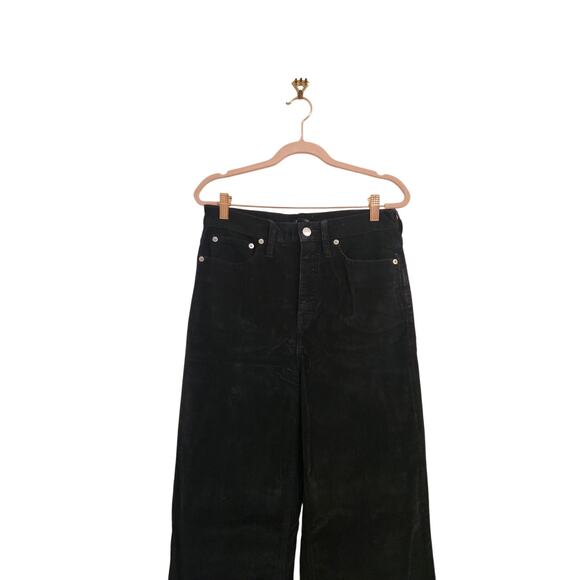 NWT J. Crew Wide-leg Corduroy Trouser Black 27T - Picture 7 of 13